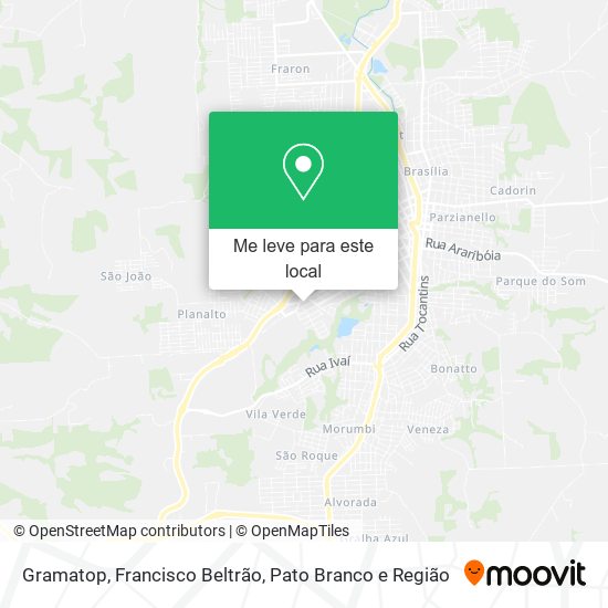 Gramatop mapa