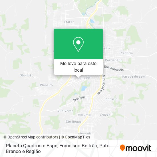 Planeta Quadros e Espe mapa
