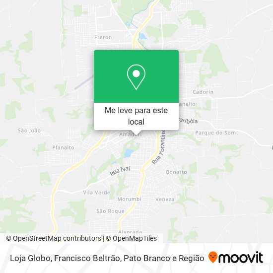Loja Globo mapa