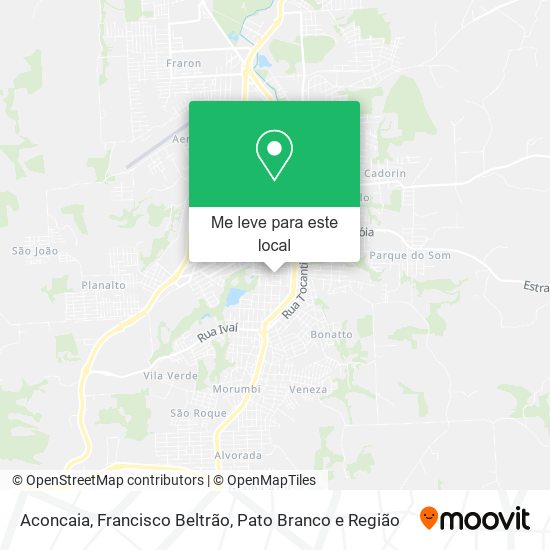 Aconcaia mapa