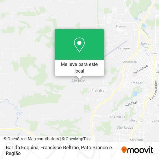 Bar da Esquina mapa