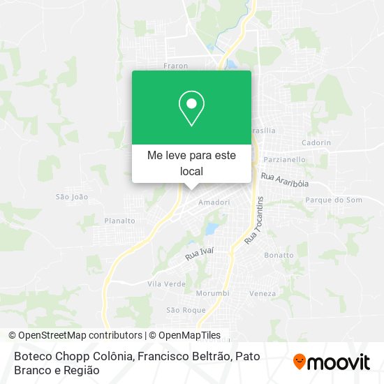 Boteco Chopp Colônia mapa