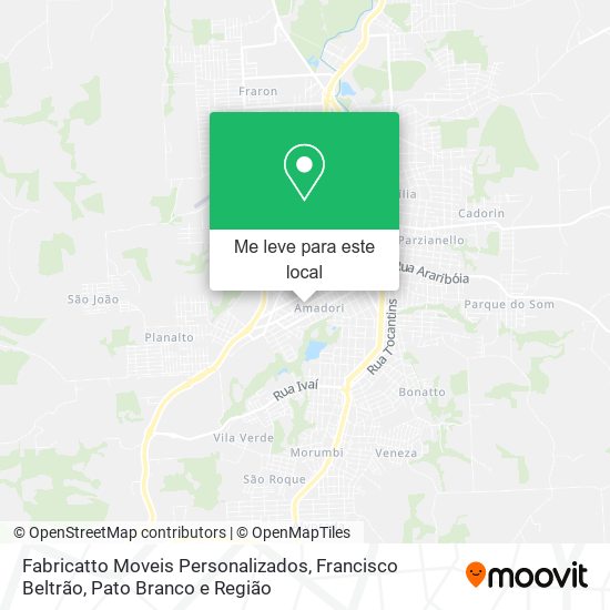 Fabricatto Moveis Personalizados mapa
