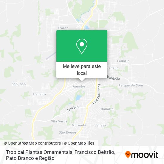 Tropical Plantas Ornamentais mapa