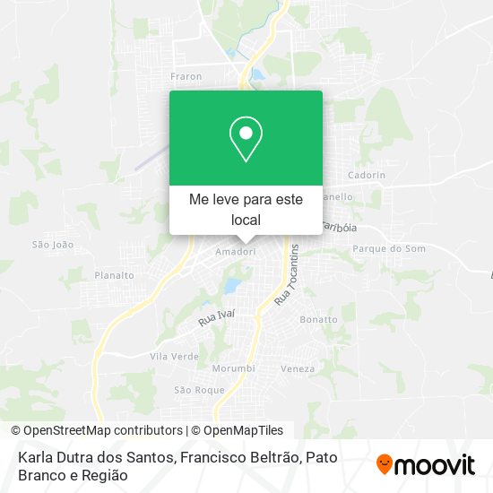 Karla Dutra dos Santos mapa