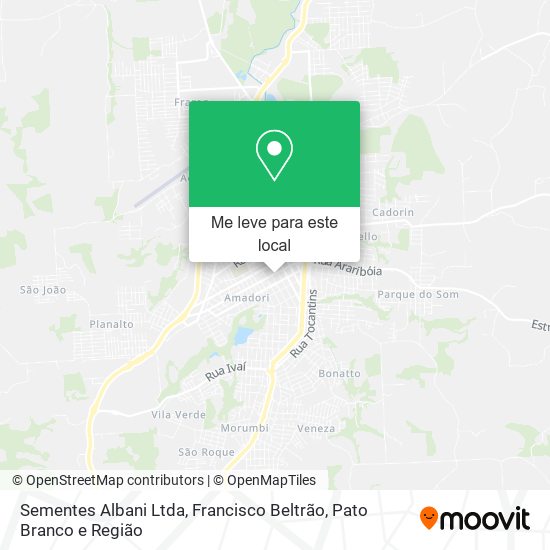 Sementes Albani Ltda mapa