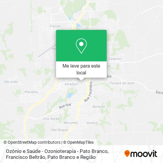 Ozônio e Saúde - Ozonioterapia - Pato Branco mapa