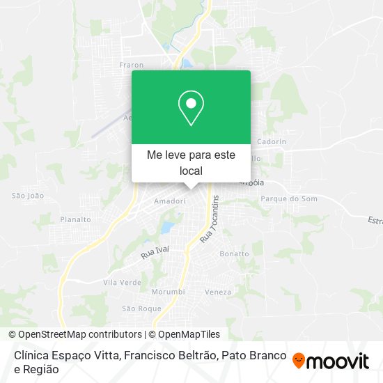 Clínica Espaço Vitta mapa