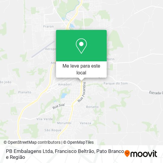 PB Embalagens Ltda mapa