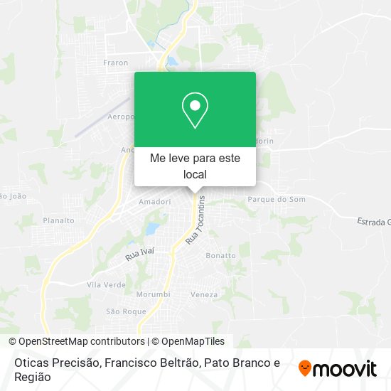 Oticas Precisão mapa