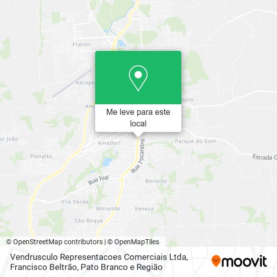 Vendrusculo Representacoes Comerciais Ltda mapa