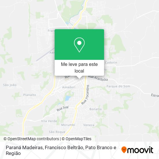 Paraná Madeiras mapa