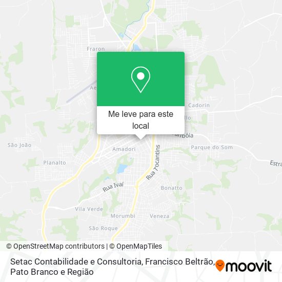 Setac Contabilidade e Consultoria mapa