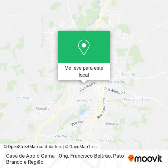 Casa de Apoio Gama - Ong mapa