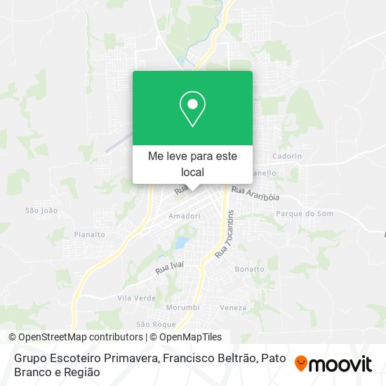 Grupo Escoteiro Primavera mapa