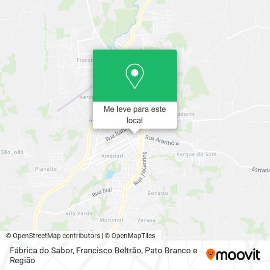 Fábrica do Sabor mapa