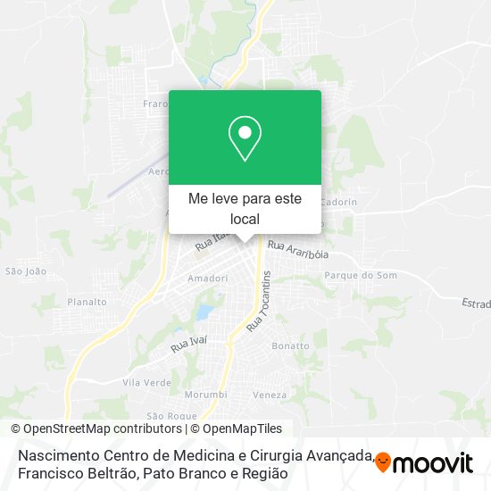 Nascimento Centro de Medicina e Cirurgia Avançada mapa