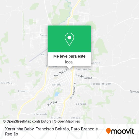Xeretinha Baby mapa