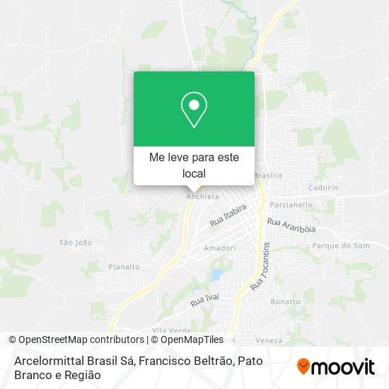 Arcelormittal Brasil Sá mapa