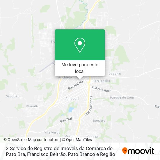 2 Servico de Registro de Imoveis da Comarca de Pato Bra mapa