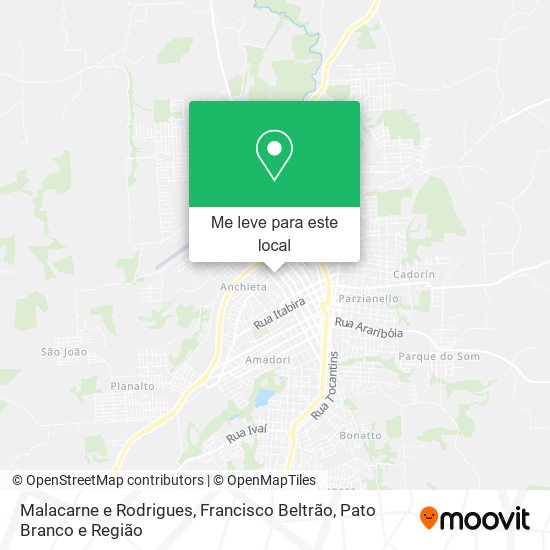 Malacarne e Rodrigues mapa