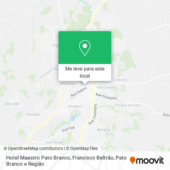 Hotel Maestro Pato Branco mapa