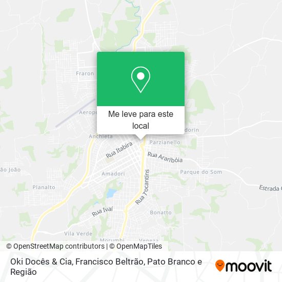 Oki Docês & Cia mapa