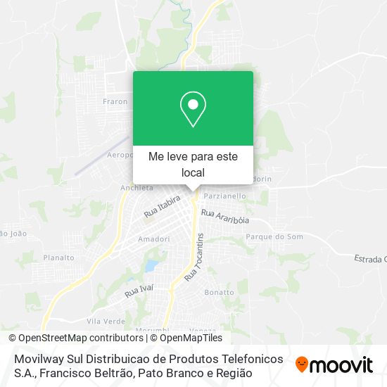 Movilway Sul Distribuicao de Produtos Telefonicos S.A. mapa