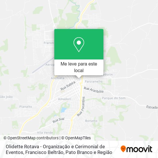 Olidette Rotava - Organização e Cerimonial de Eventos mapa