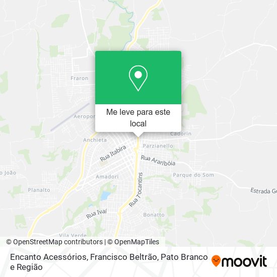 Encanto Acessórios mapa