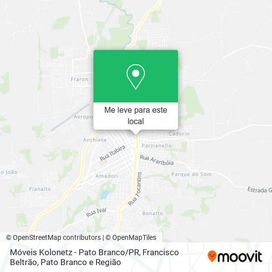 Móveis Kolonetz - Pato Branco / PR mapa