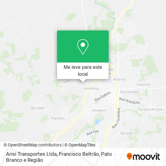 Arisi Transportes Ltda mapa