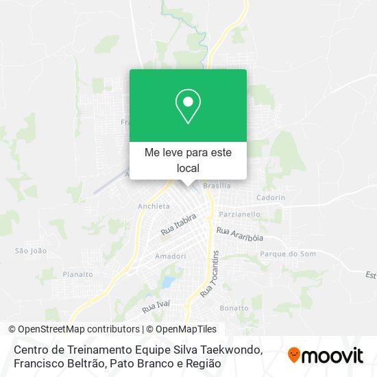 Centro de Treinamento Equipe Silva Taekwondo mapa