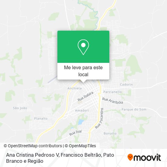 Ana Cristina Pedroso V mapa