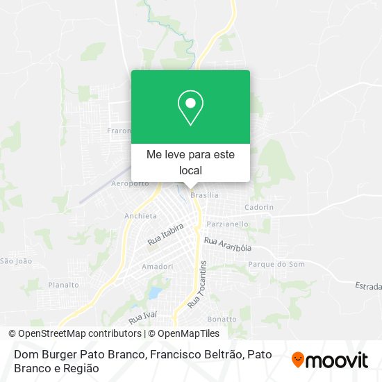 Dom Burger Pato Branco mapa