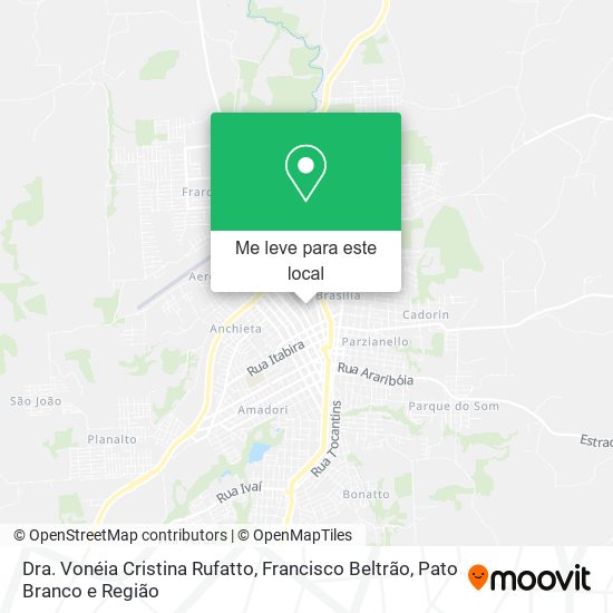 Dra. Vonéia Cristina Rufatto mapa