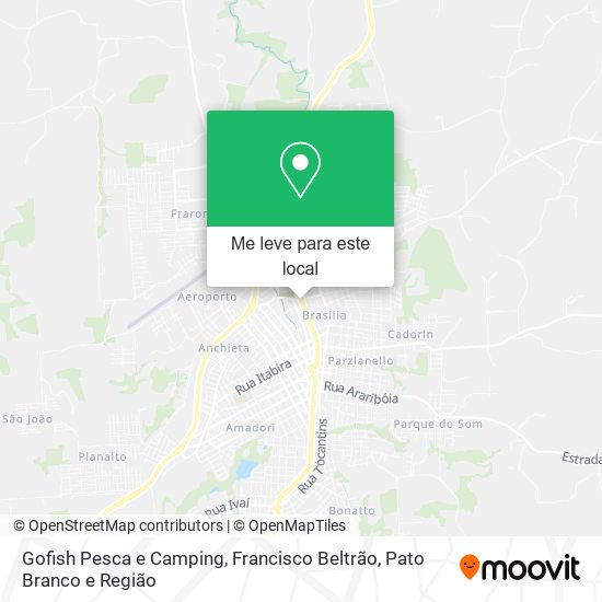 Gofish Pesca e Camping mapa