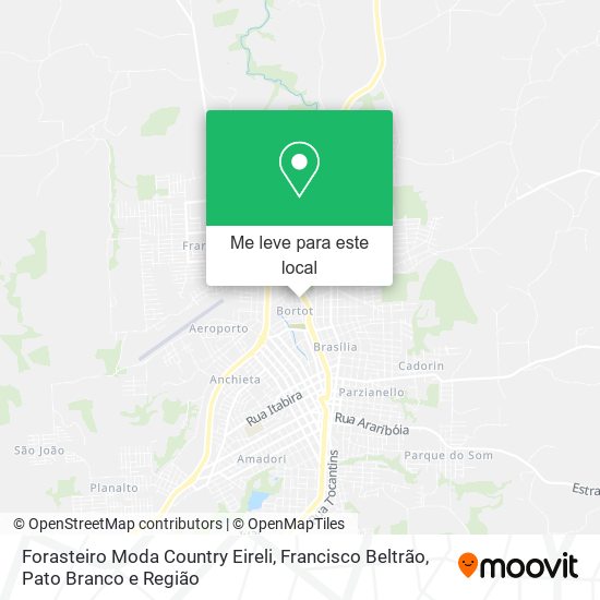 Forasteiro Moda Country Eireli mapa