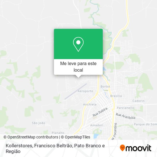 Kollerstores mapa