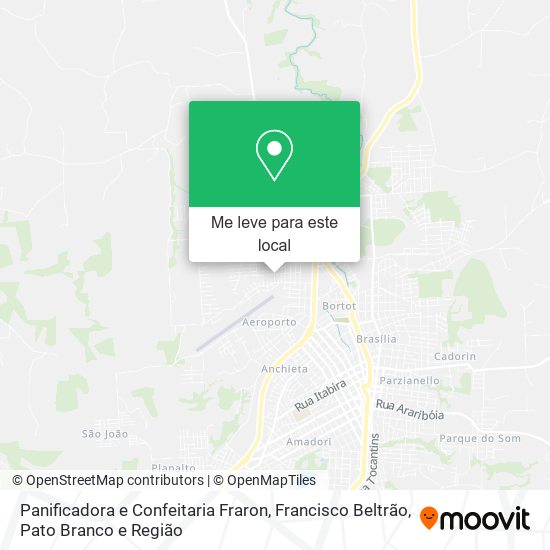 Panificadora e Confeitaria Fraron mapa