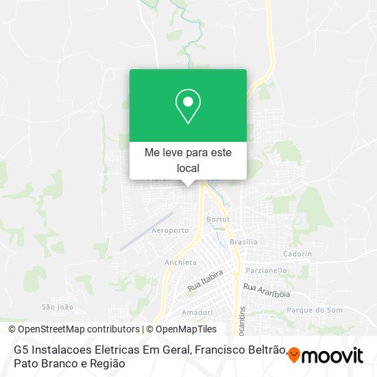 G5 Instalacoes Eletricas Em Geral mapa
