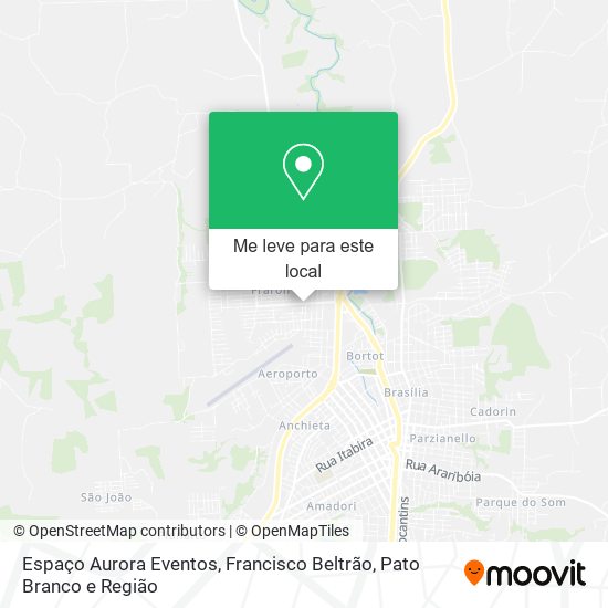 Espaço Aurora Eventos mapa
