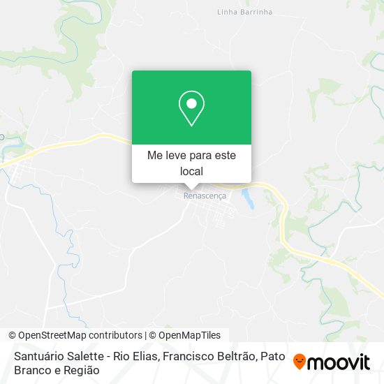 Santuário Salette - Rio Elias mapa