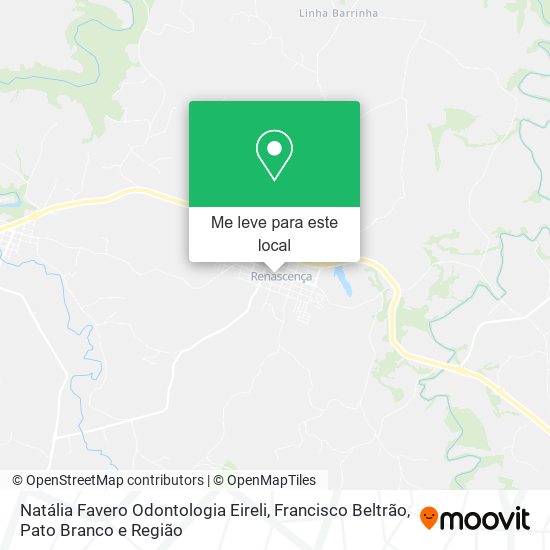 Natália Favero Odontologia Eireli mapa