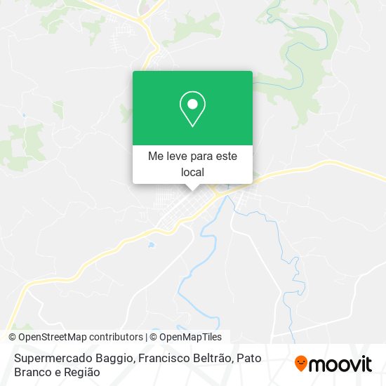 Supermercado Baggio mapa