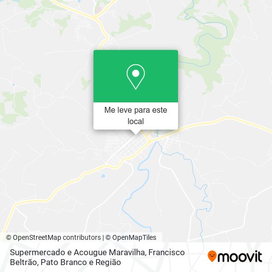 Supermercado e Acougue Maravilha mapa