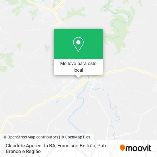 Claudete Aparecida BA mapa