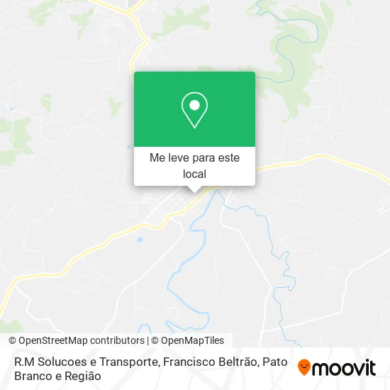 R.M Solucoes e Transporte mapa