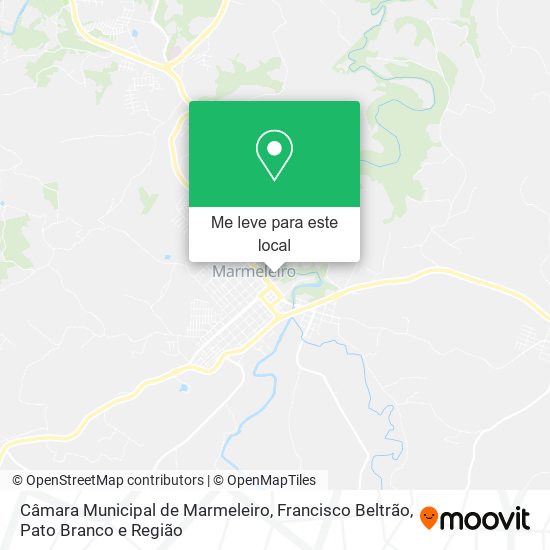 Câmara Municipal de Marmeleiro mapa