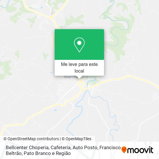 Bellcenter Choperia, Cafeteria, Auto Posto mapa